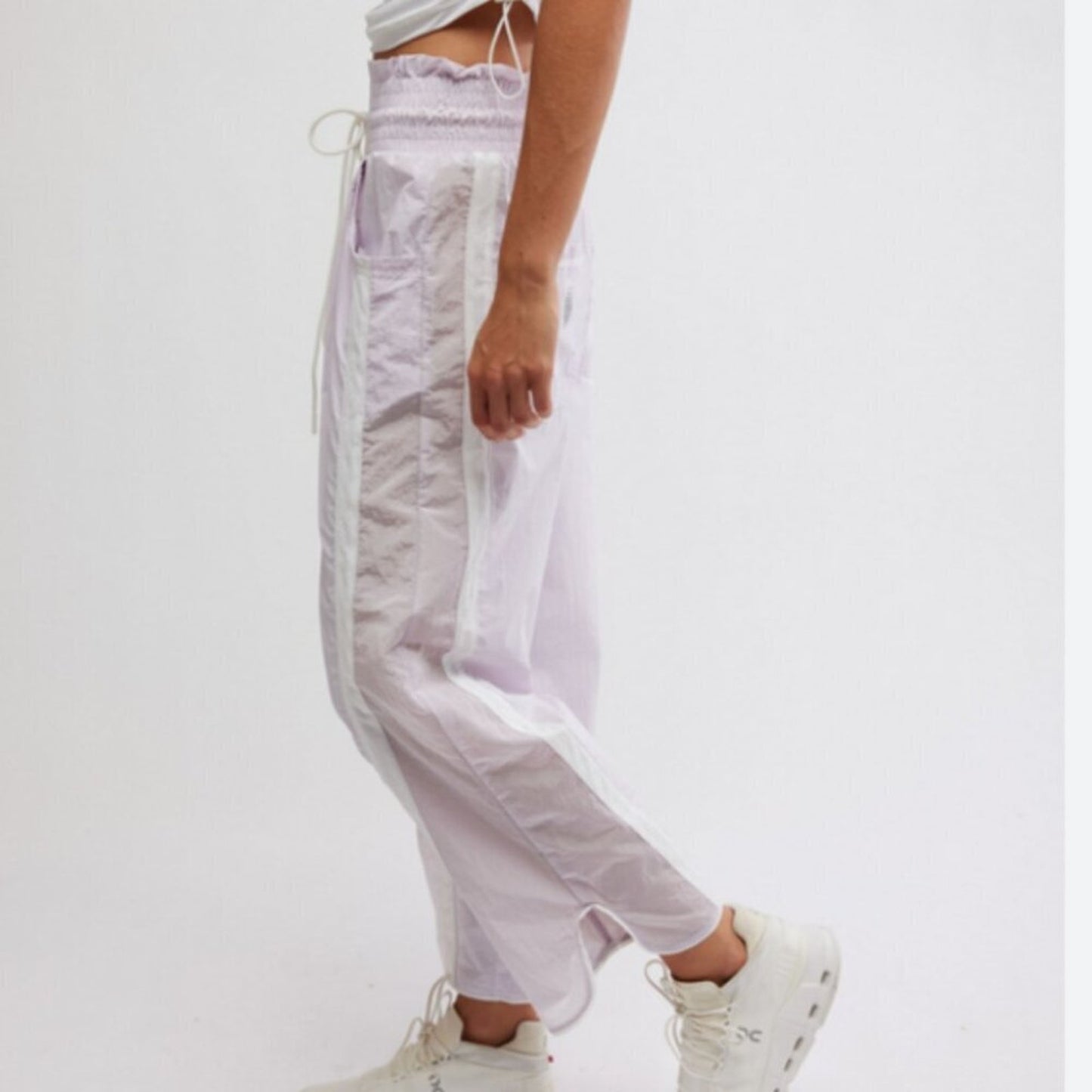 Free People Champ Is Here Pants in Rose Wash / White Combo