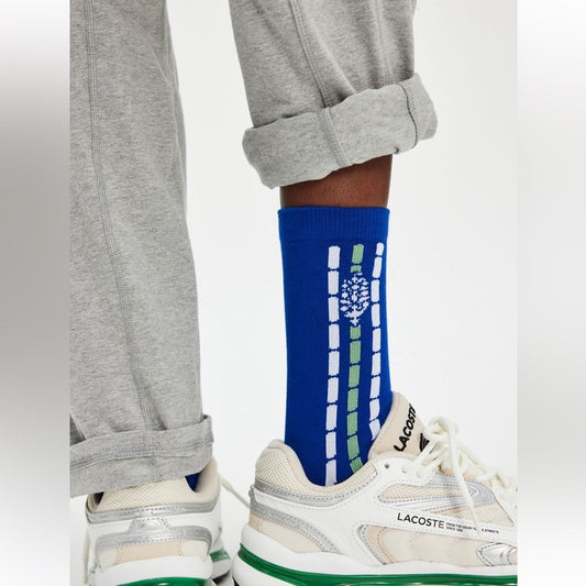 Free People Fast Lane Crew Socks in Blue Combo