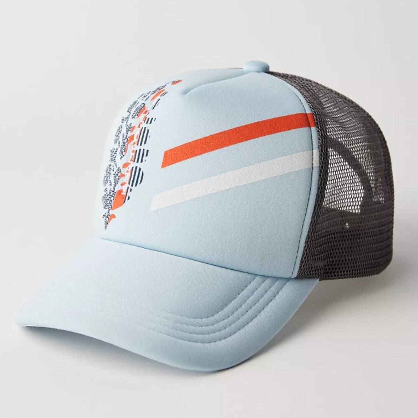 Free People Trail Runner Trucker Hat in Flint Stone