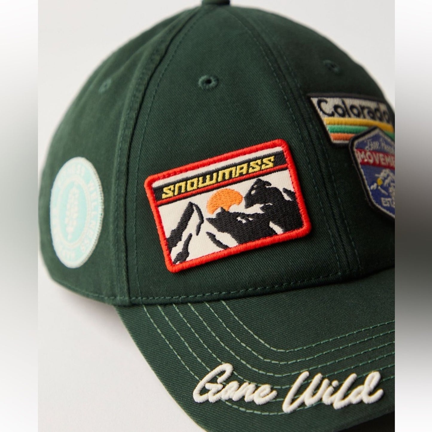 Free People Mountain Made Baseball Hat in Green