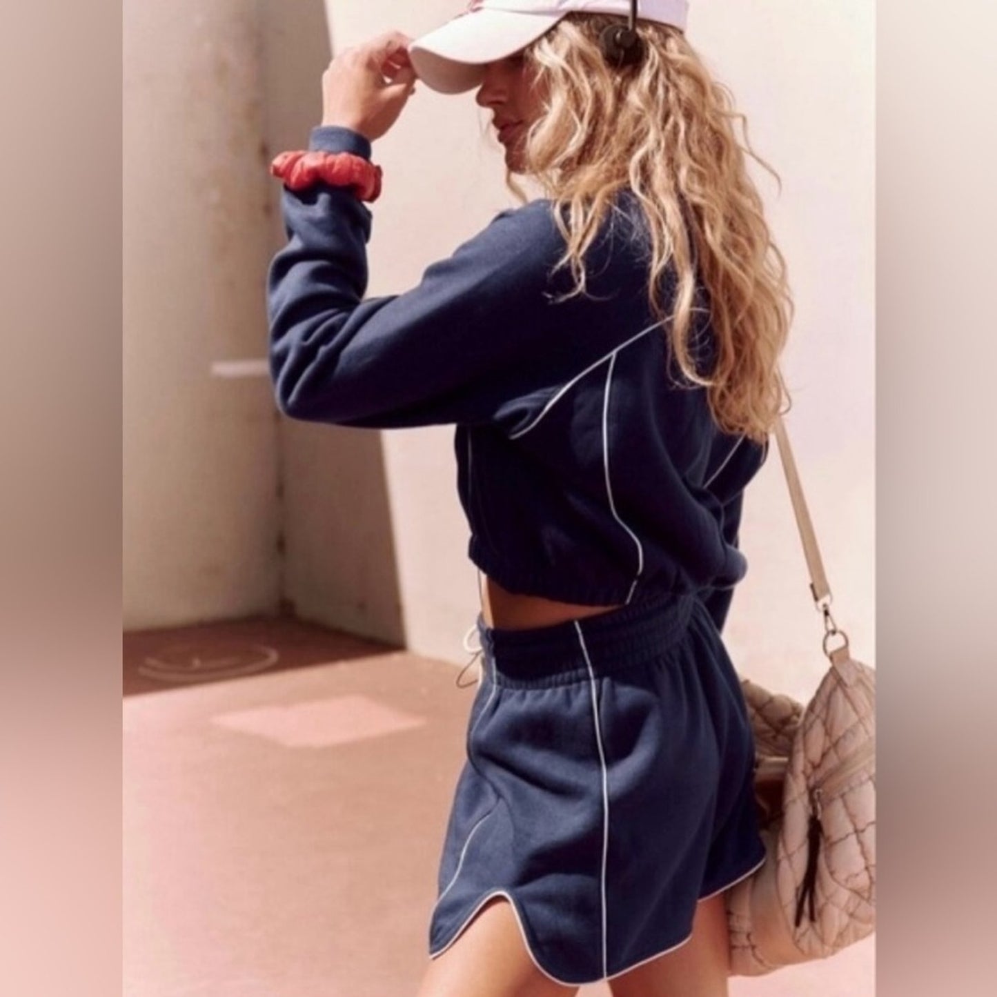 Free People Seeing Double Set in Midnight Navy