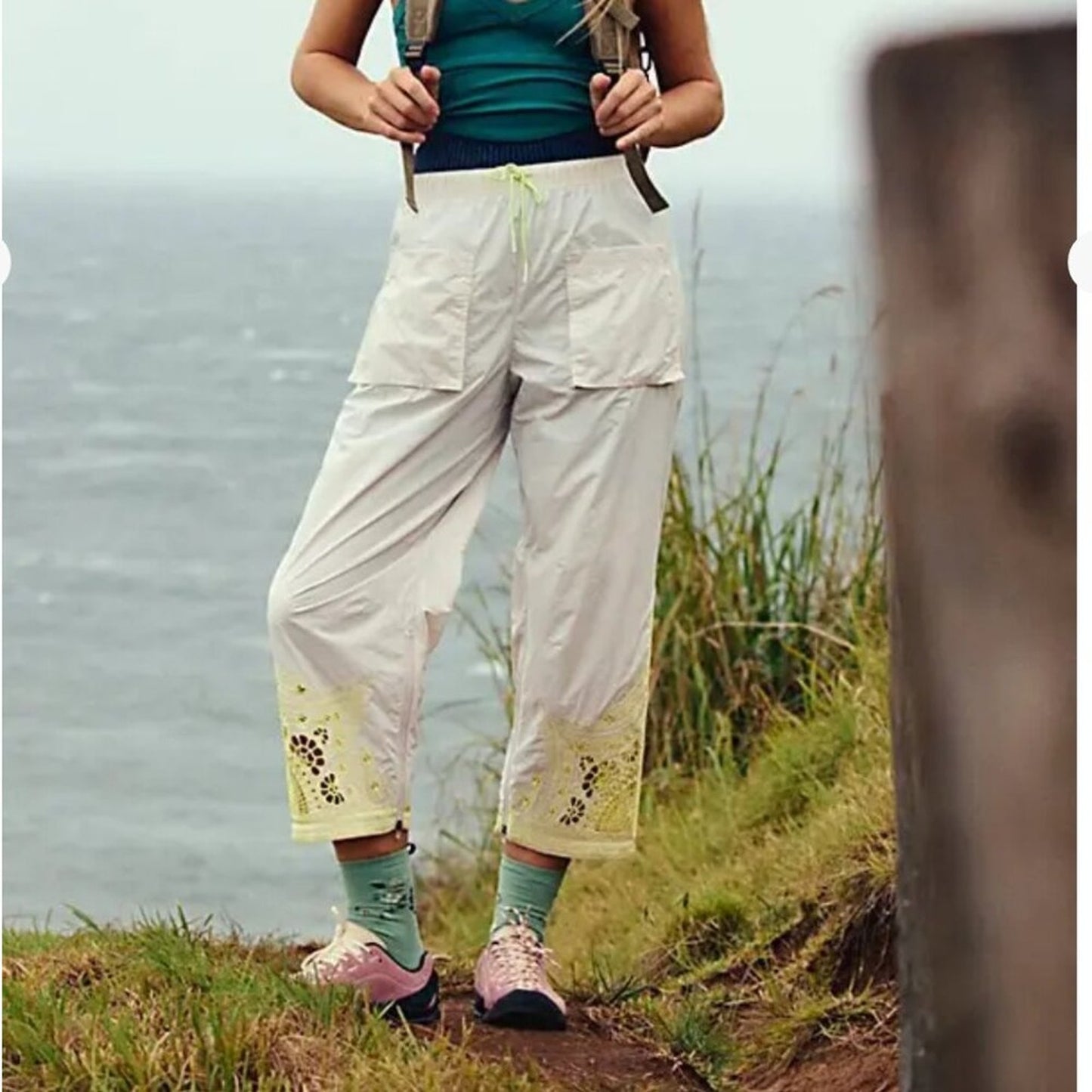 Free People Fly By Night Pants in Tofu Combo