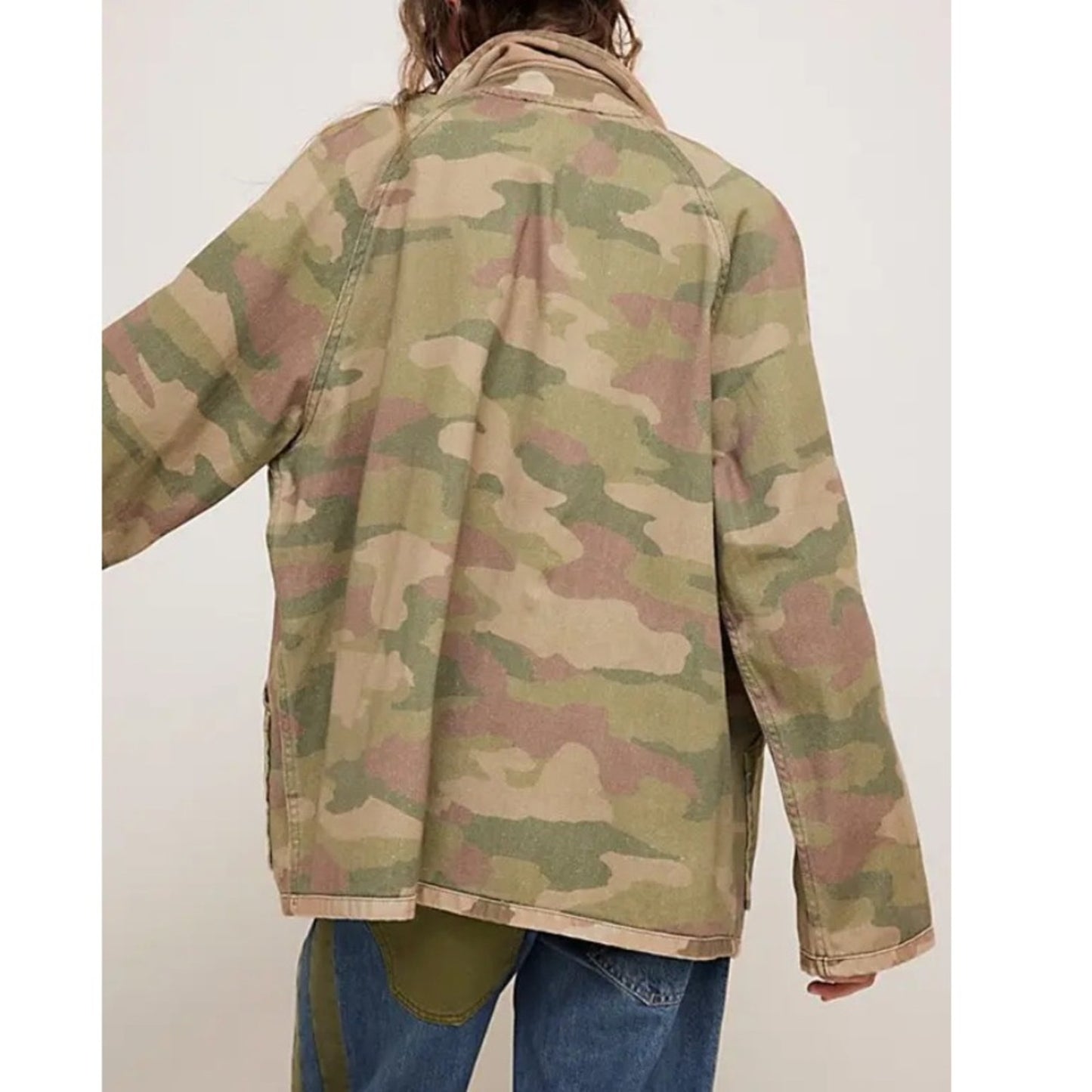 Free People Reversible Camo Jacket in Camo