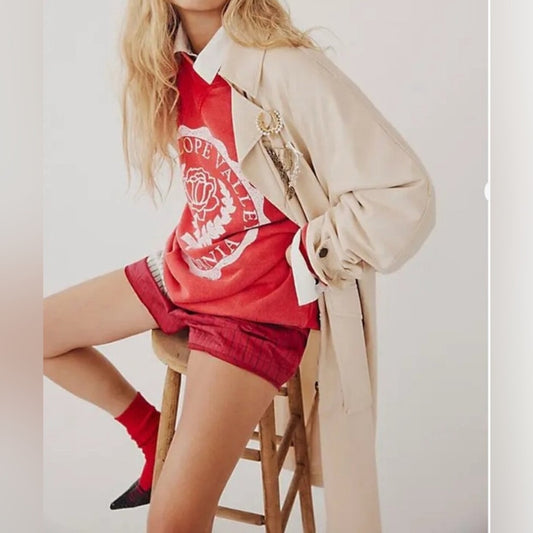 Free People Perry Military Duster in French Oak