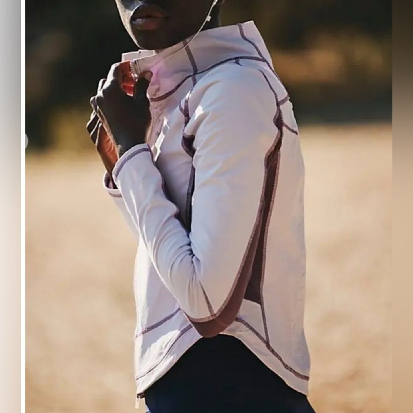 Free People Dasher Run Jacket in Lavender Shadow