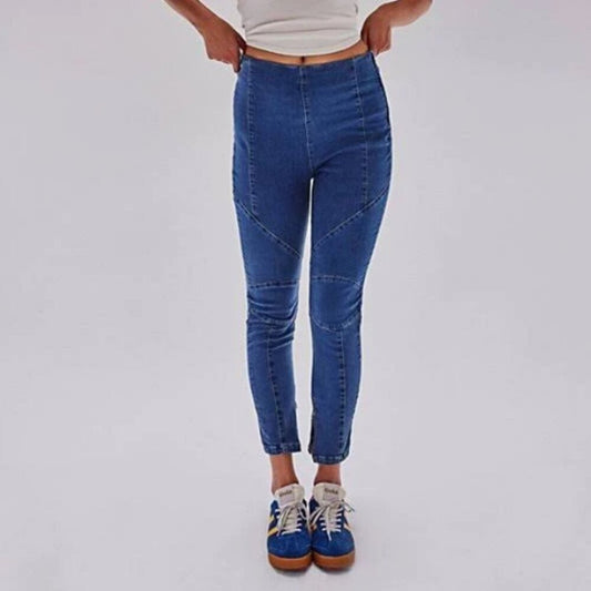 Free People Bella Moto Skinny Jean in Prophecy