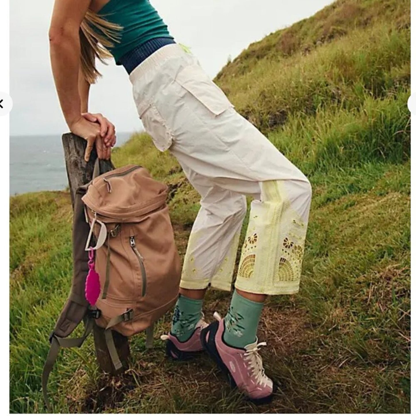 Free People Fly By Night Pants in Tofu Combo