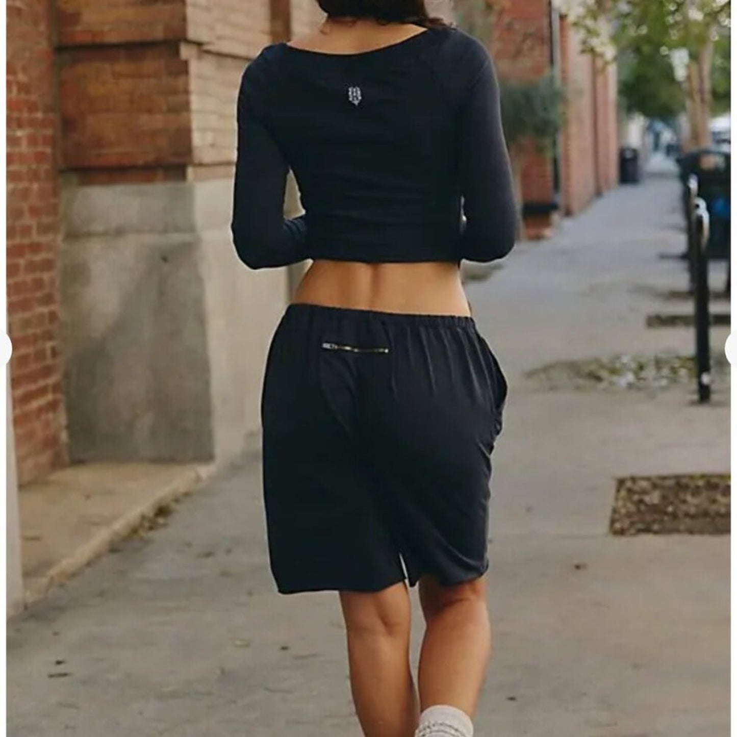 Free People Hot Shot Easy Set in Midnight Navy