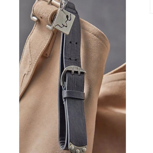 Free People Mini Belt Bag Charm in Black