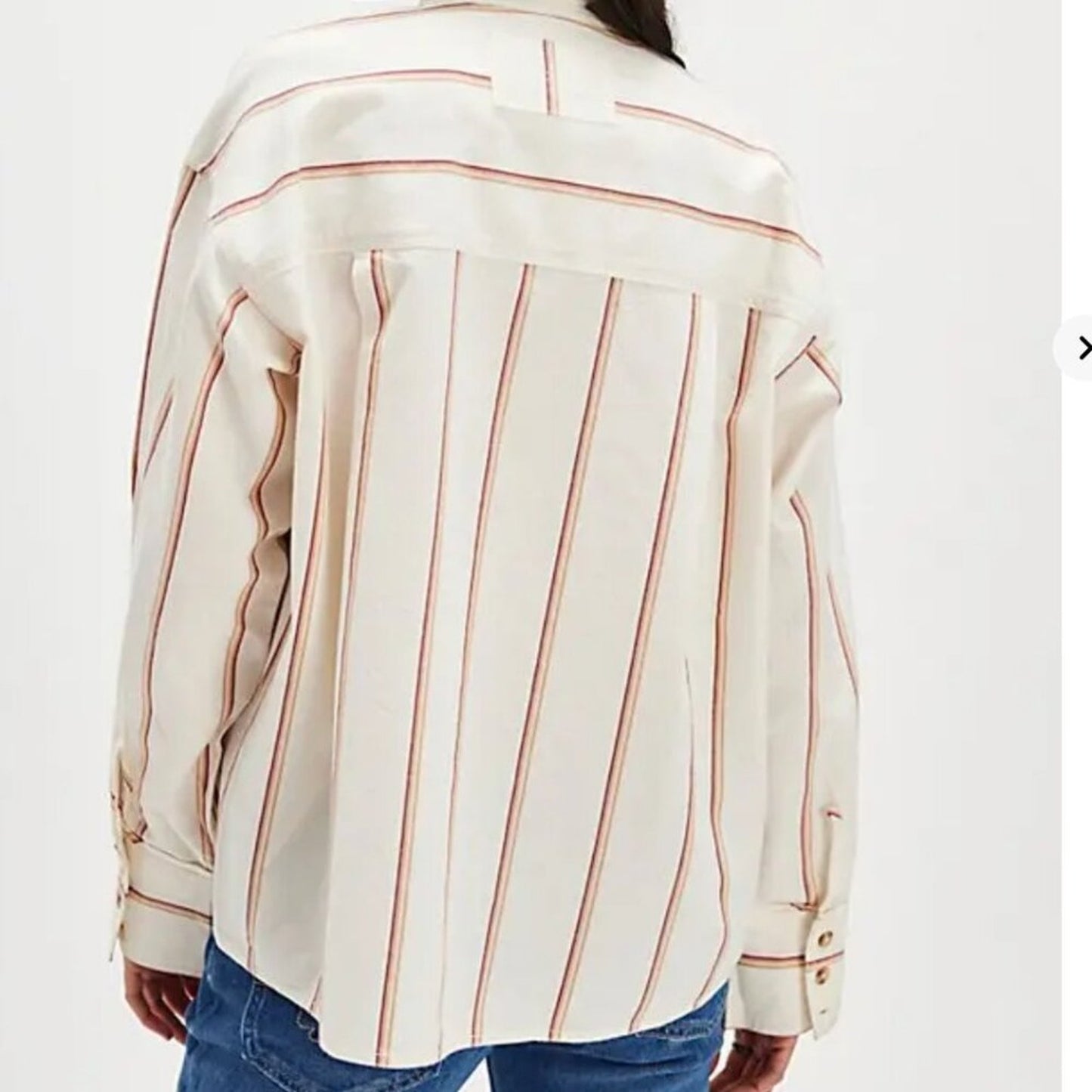 Free People Tied With A Bow Shirt in White Combo