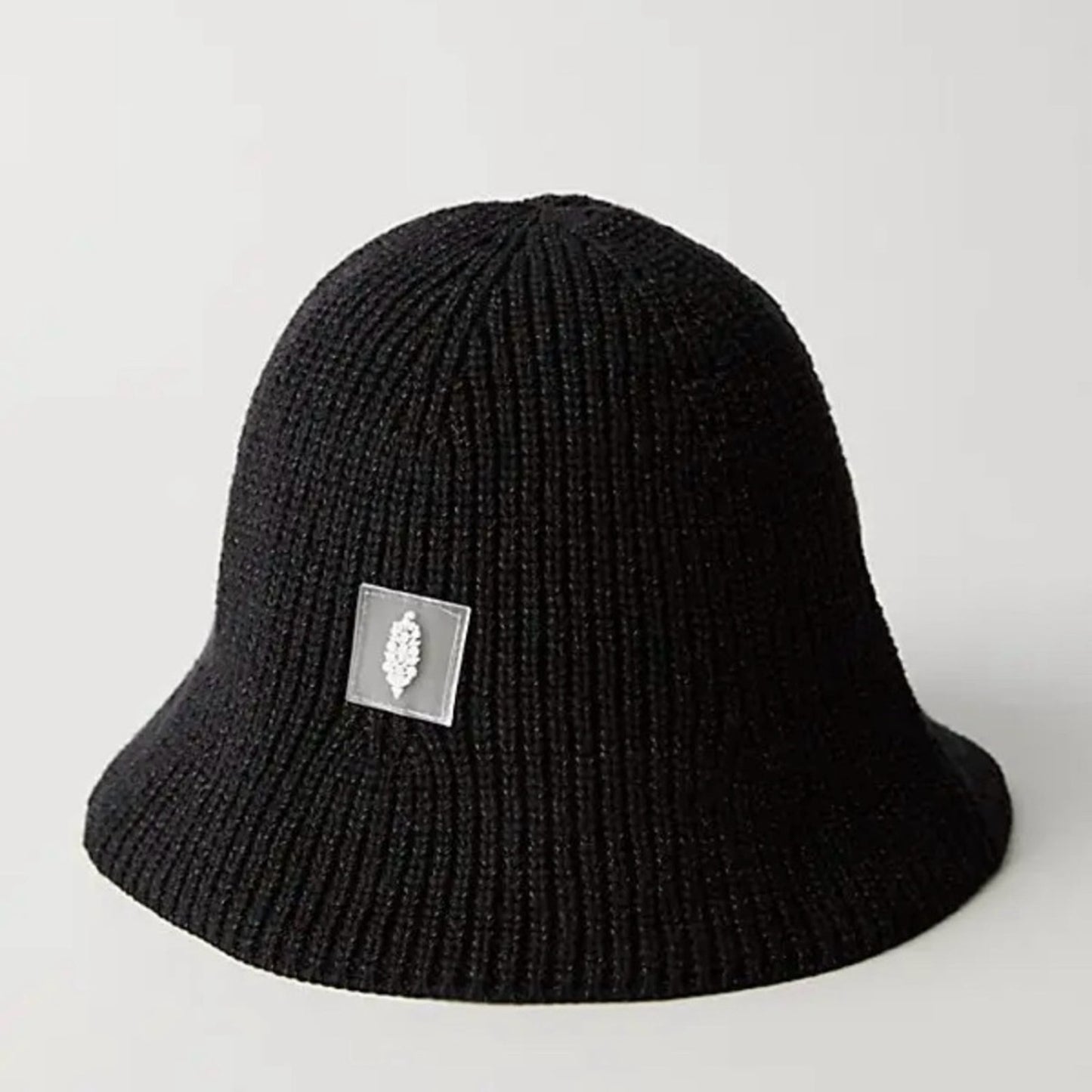 Free People Reflective Bell Beanie in Black