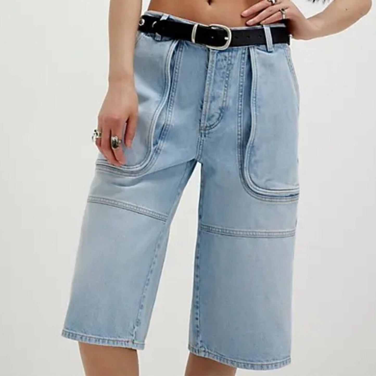 Free People Havasu Slouchy Cropped Jeans in Hoover