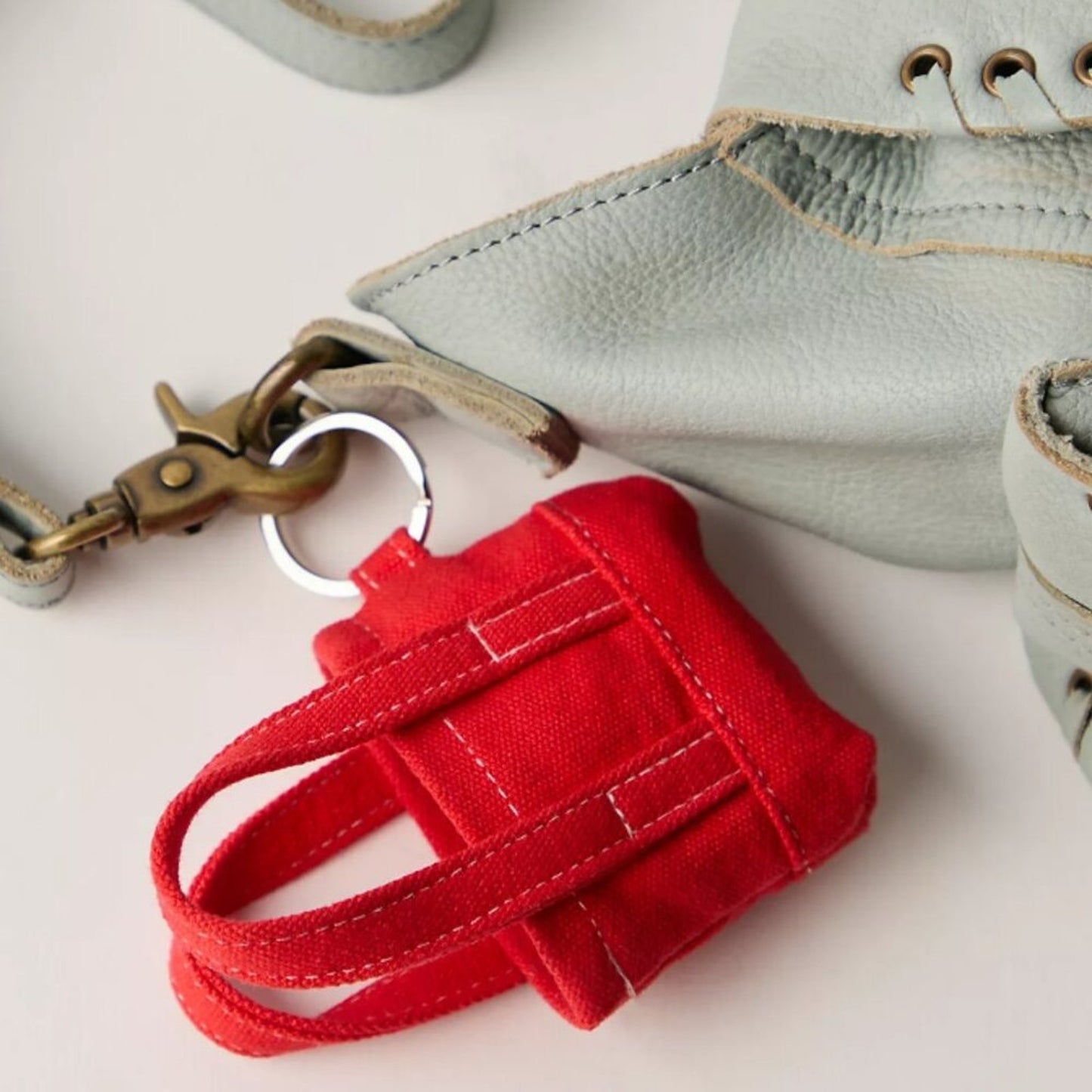 Free People Mini Caravan Bag Charm in Red