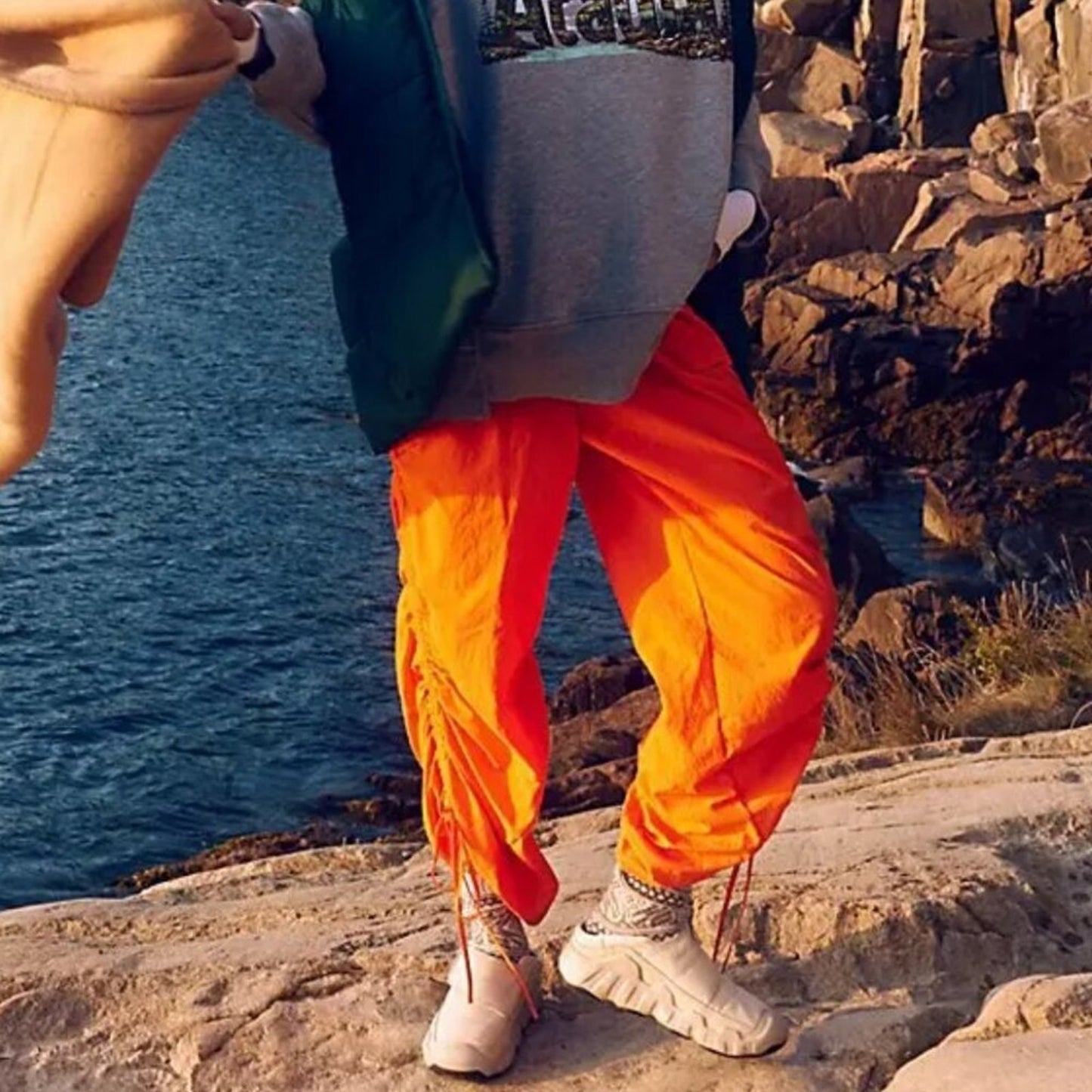 Free People In The Wildflowers Pants in Blood Orange