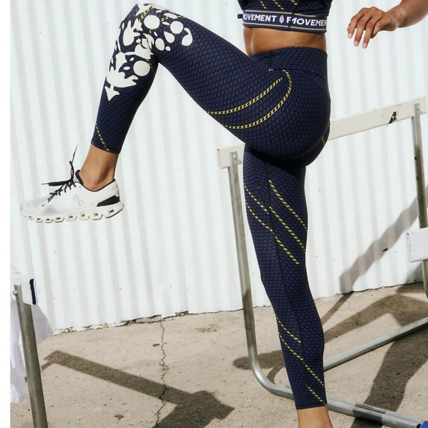 Free People Never Better Logo Set Sports Bra & Leggings in Black …