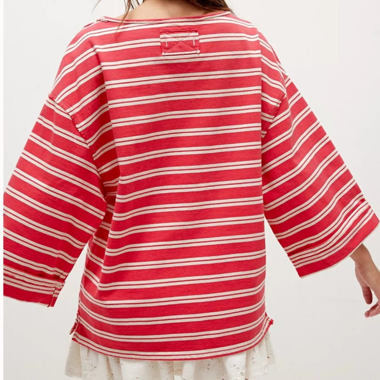 Free People C'est La Vie Tee in Red Combo