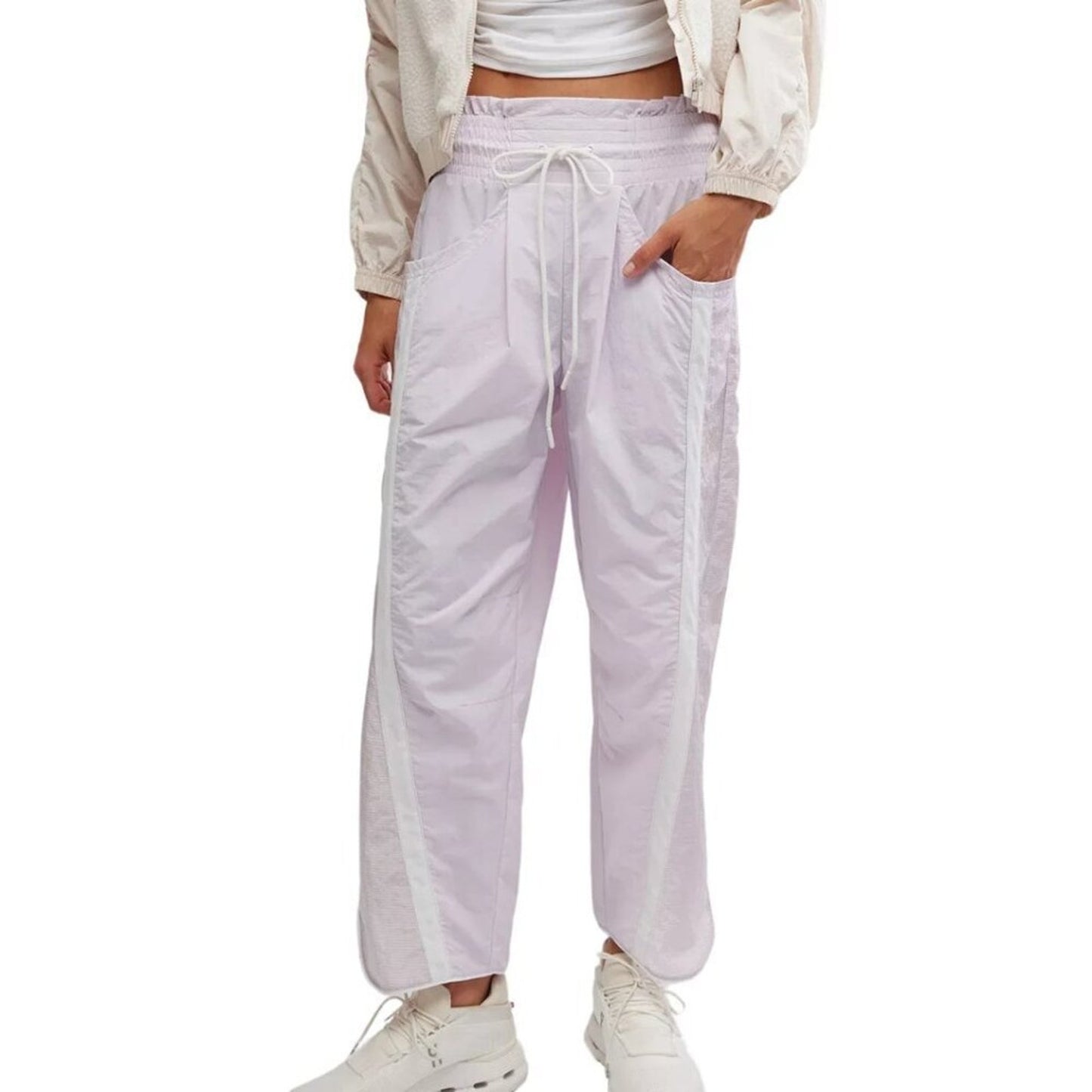 Free People Champ Is Here Pants in Rose Wash / White Combo