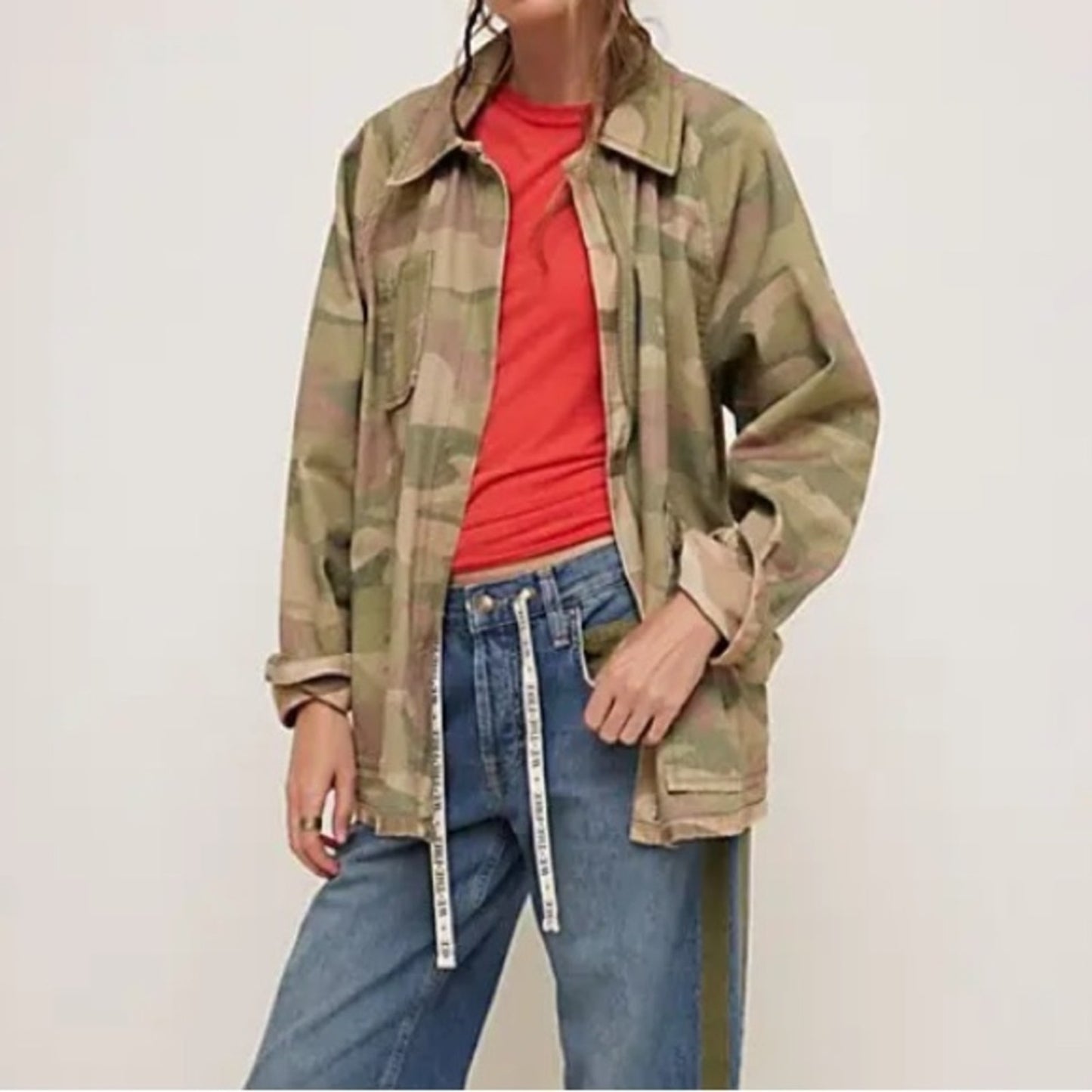 Free People Reversible Camo Jacket in Camo
