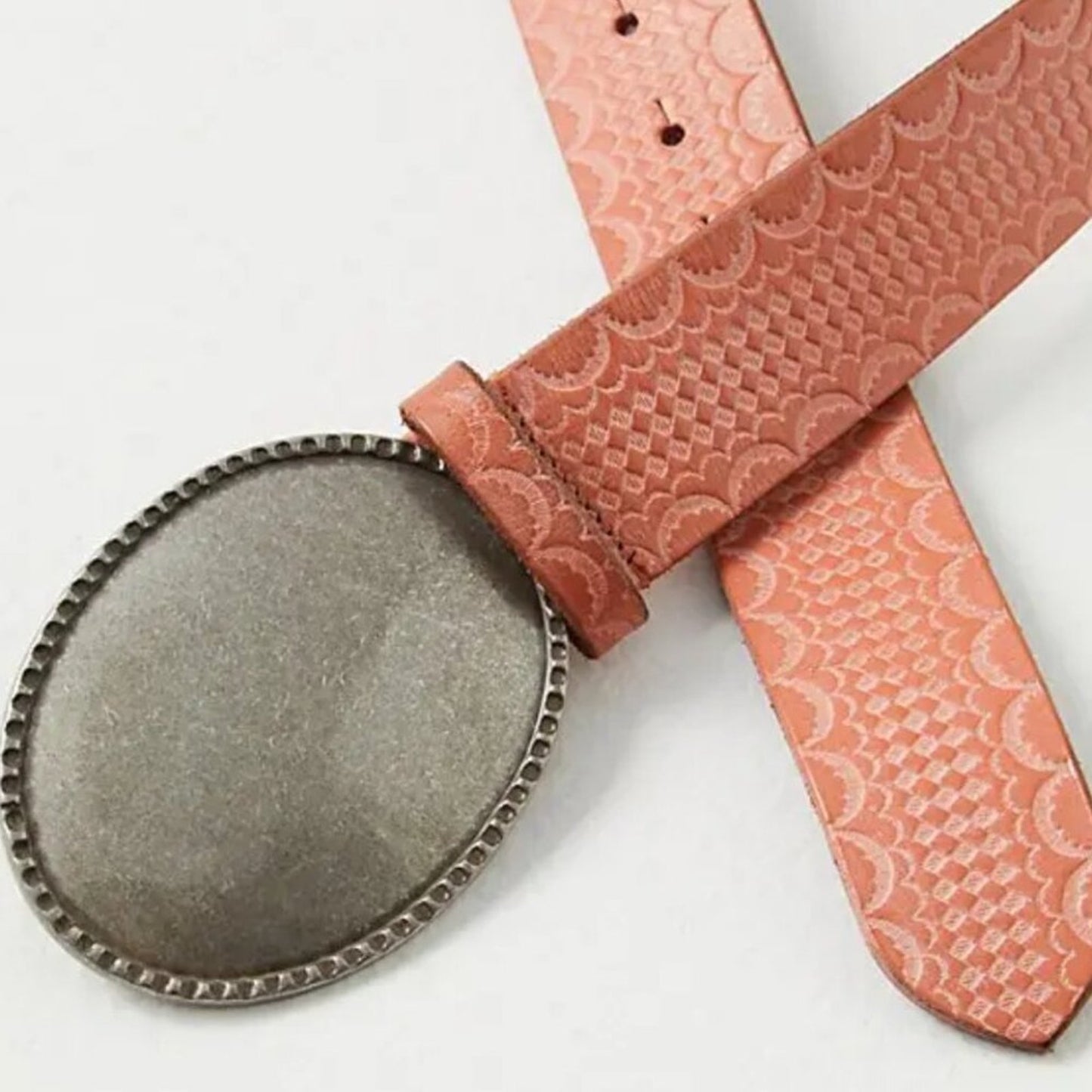 Free People Duke Concho Belt in Sunrise Pink