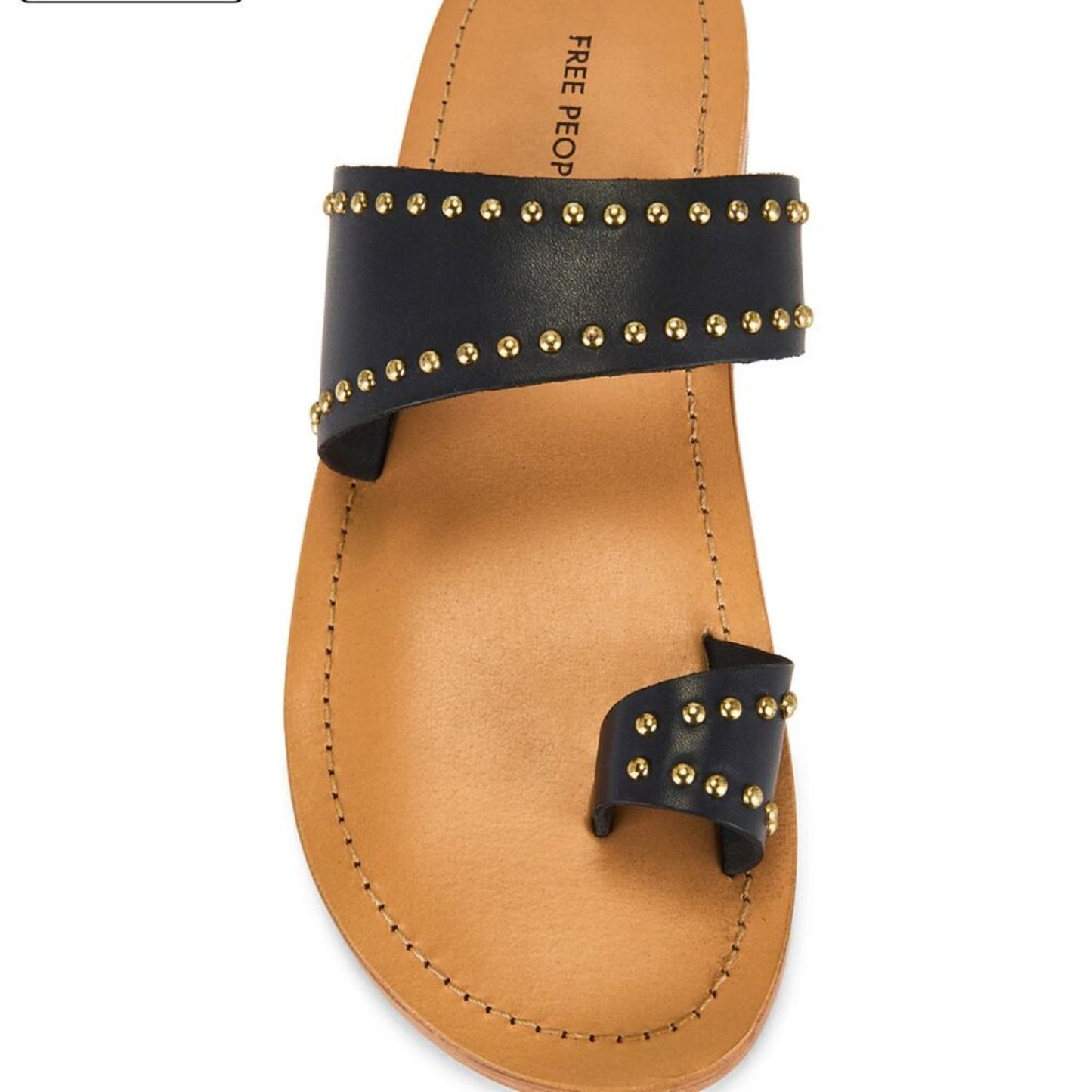 NWOT Free People Amelie Tiny Stud Sandals in Black
