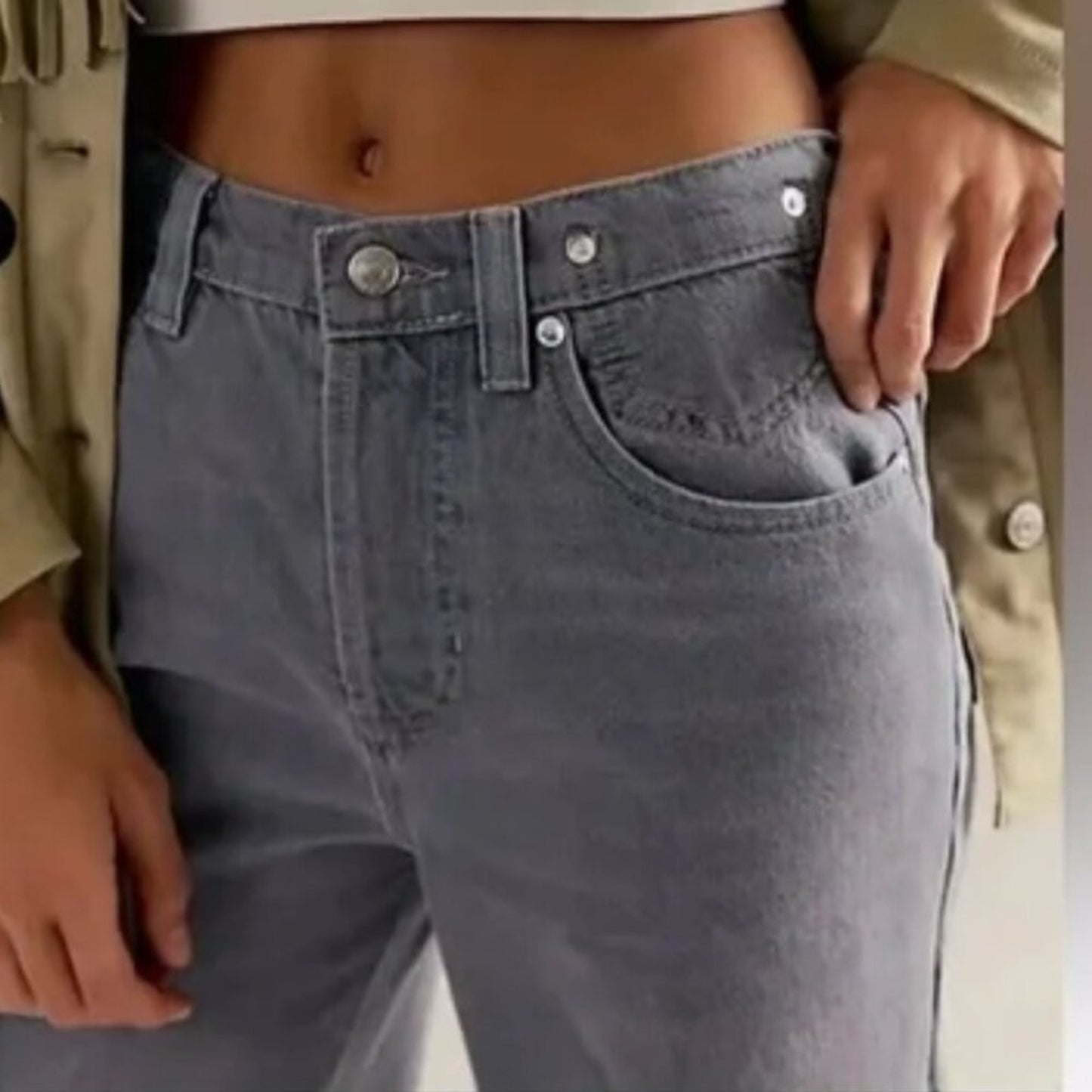 Free People Eden High Slouchy Flare Jeans in Diamond