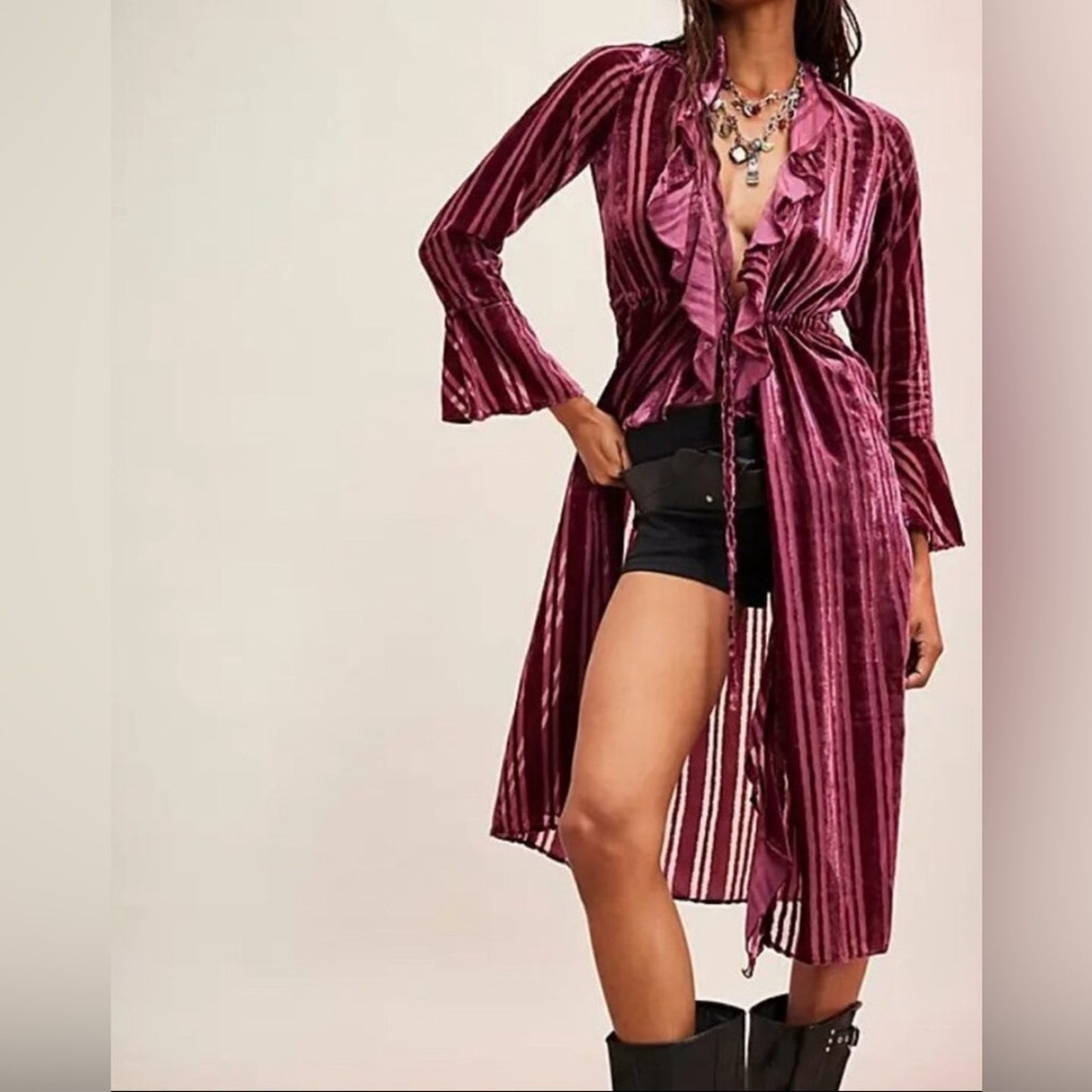 Free People Dolly Duster in Red