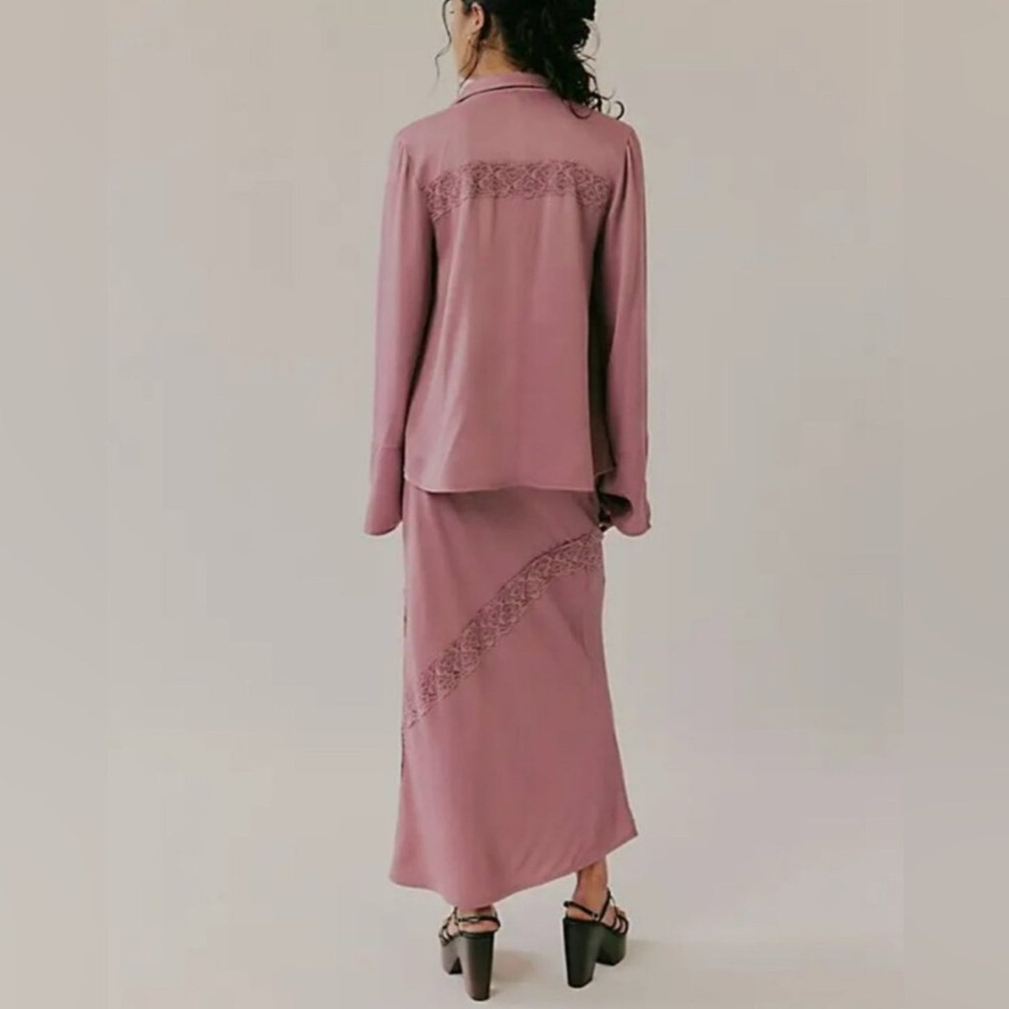 Free People Lucia Set in Nostalgia Rose