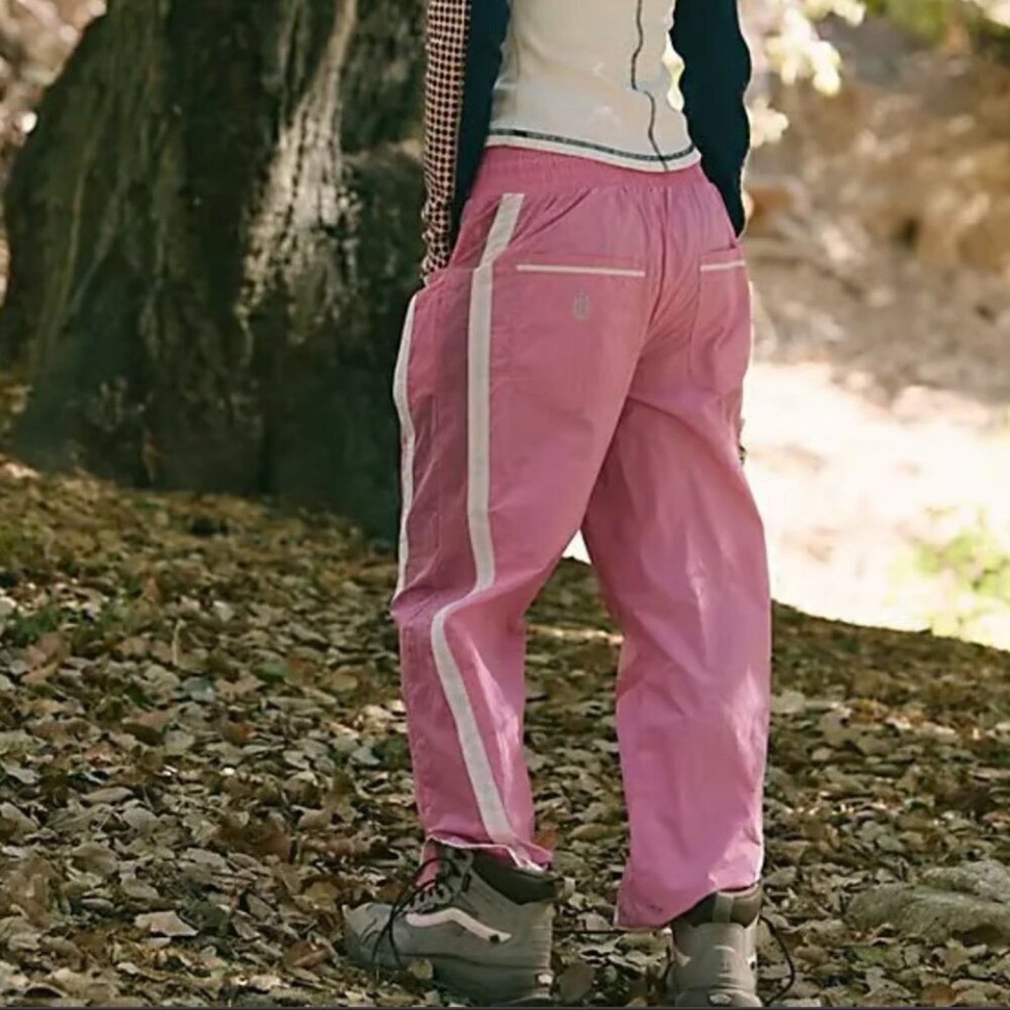 Free People Champ Is Here Pants in Soft Blush