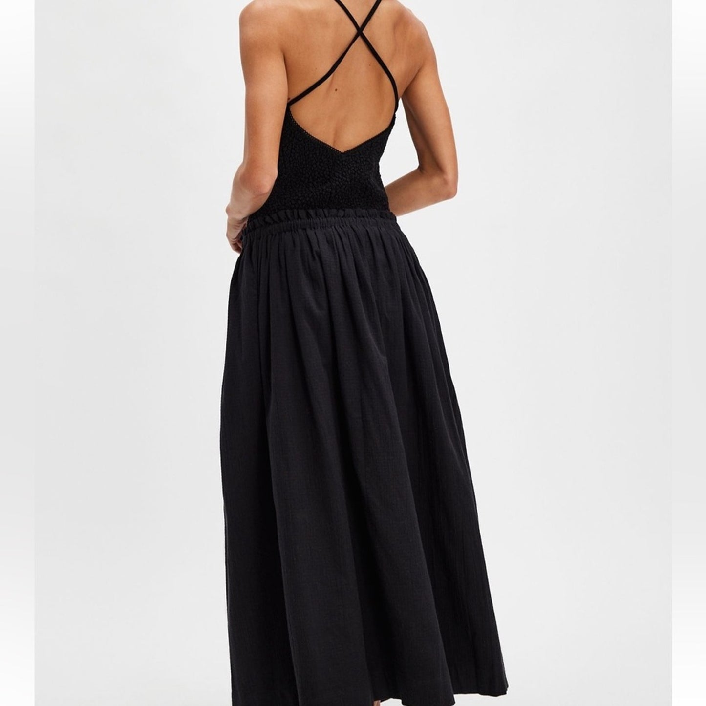 Free People Seaside Solid Set in Black