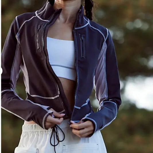 Free People Dasher Run Jacket in Black