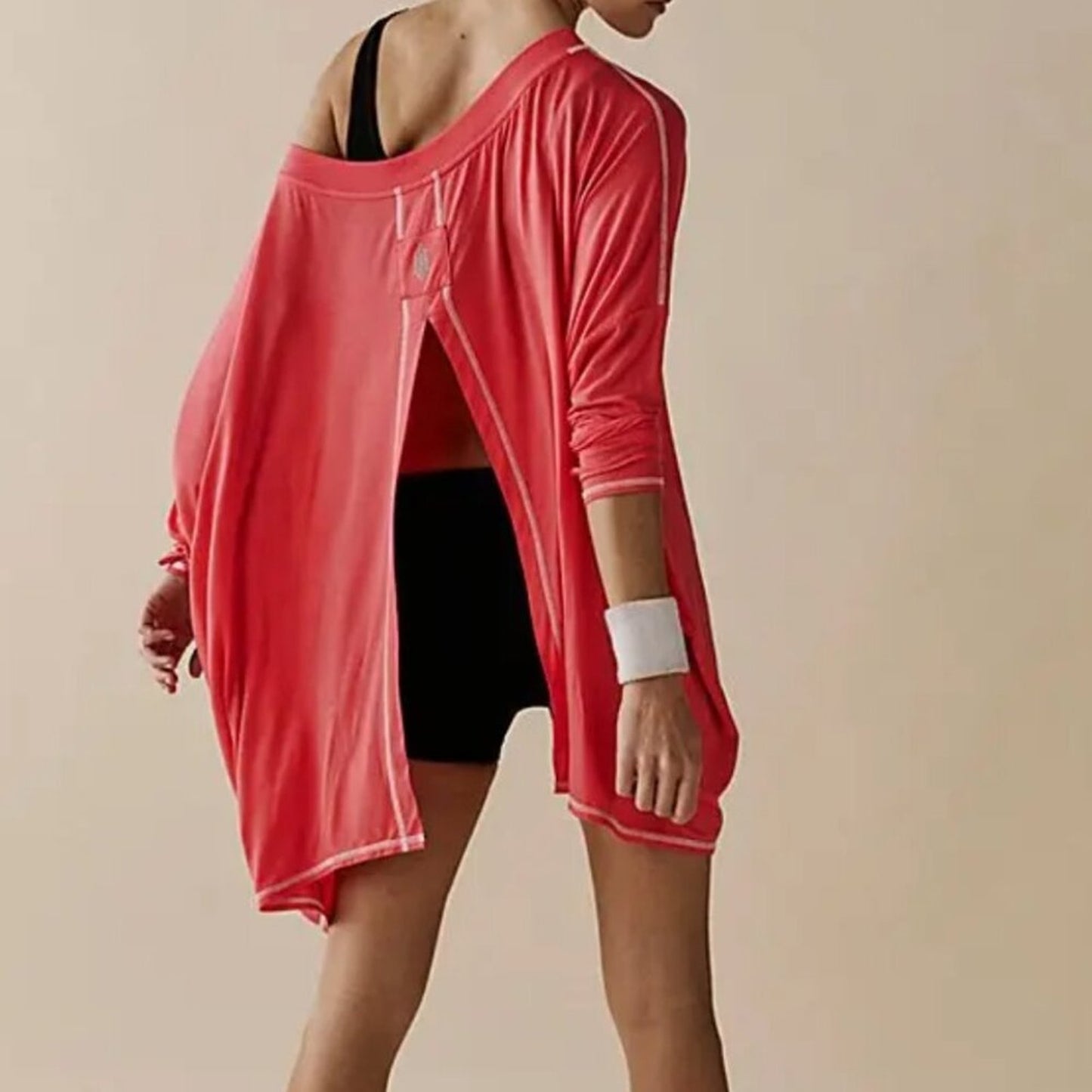 Free People Revival Layer in Hot Hibiscus